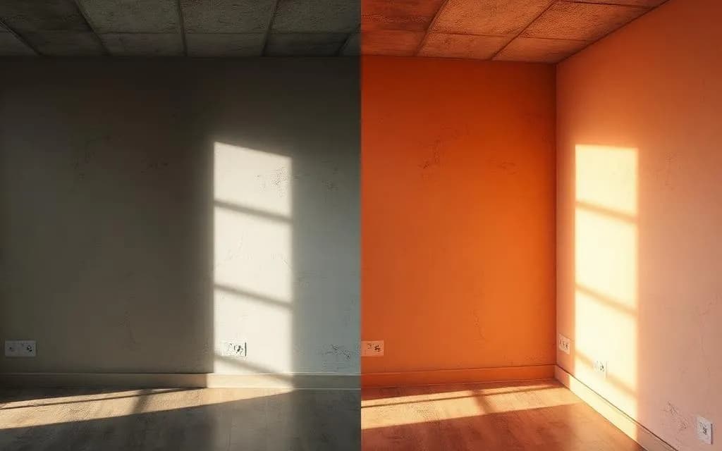 How to repaint a dark wall into a light one?