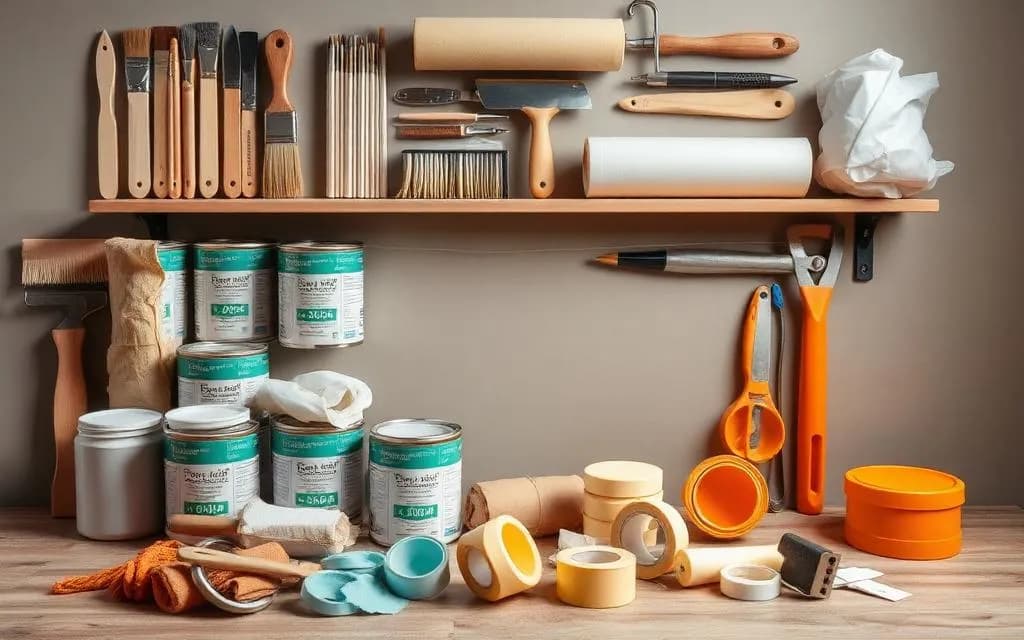 All the materials you’ll need for DIY painting