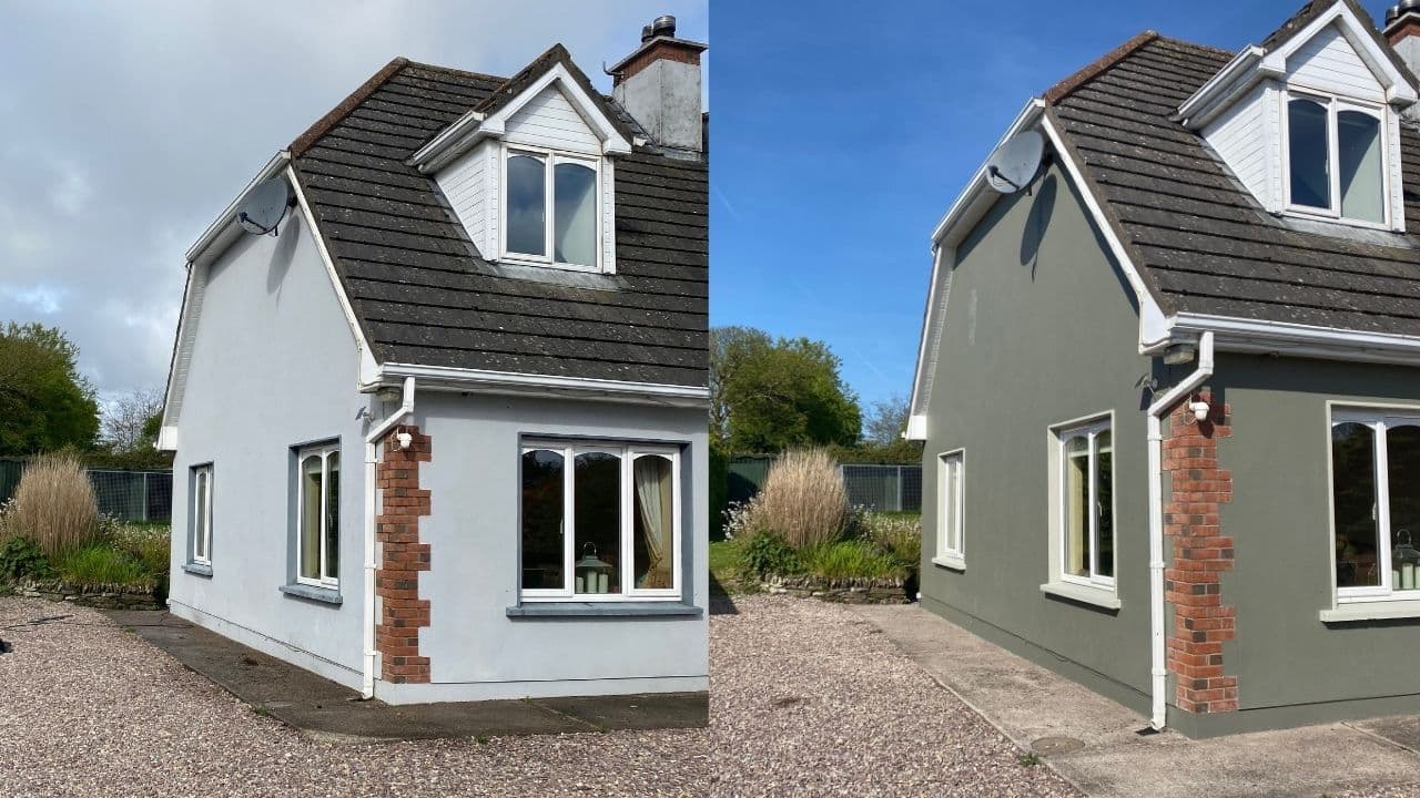 Professional exterior painting in galway project completed by Adam verified tradespeople