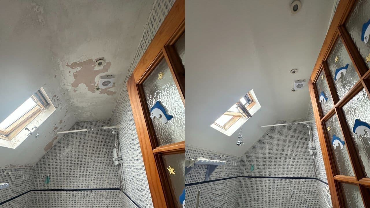 Professional bathroom ceiling repairs in waterford project completed by Adam verified tradespeople