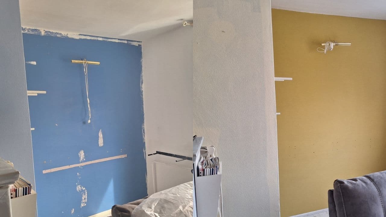 Professional výmalba obývacího pokoje project completed by Adam verified tradespeople