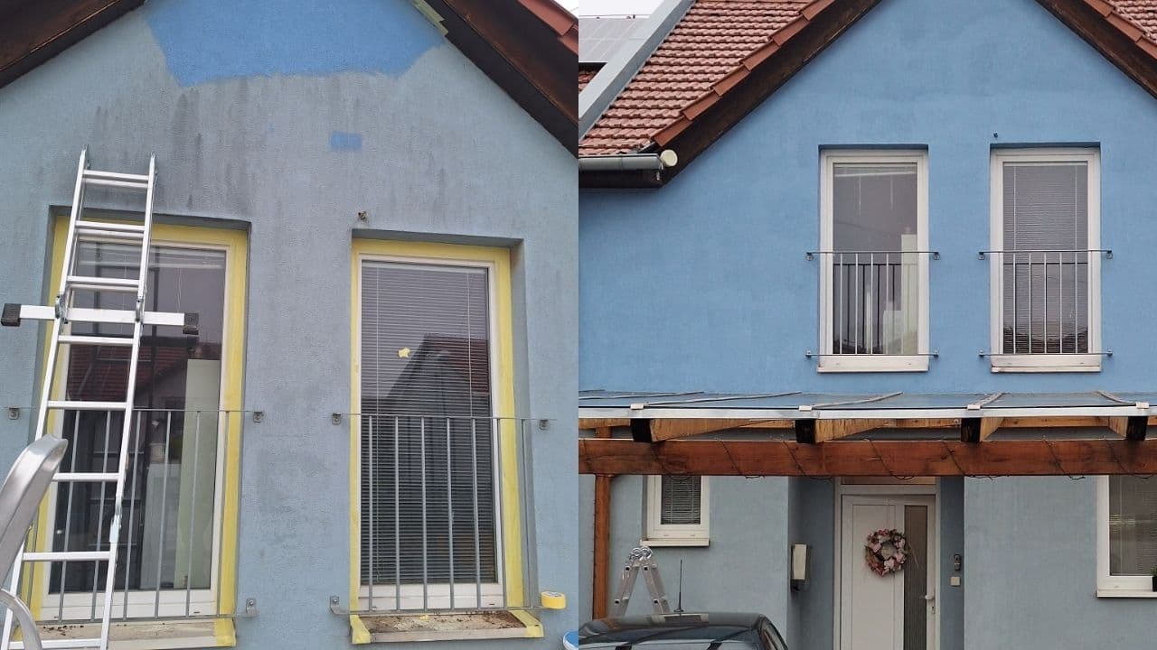 Professional malba fasády rodinného domu project completed by Adam verified tradespeople