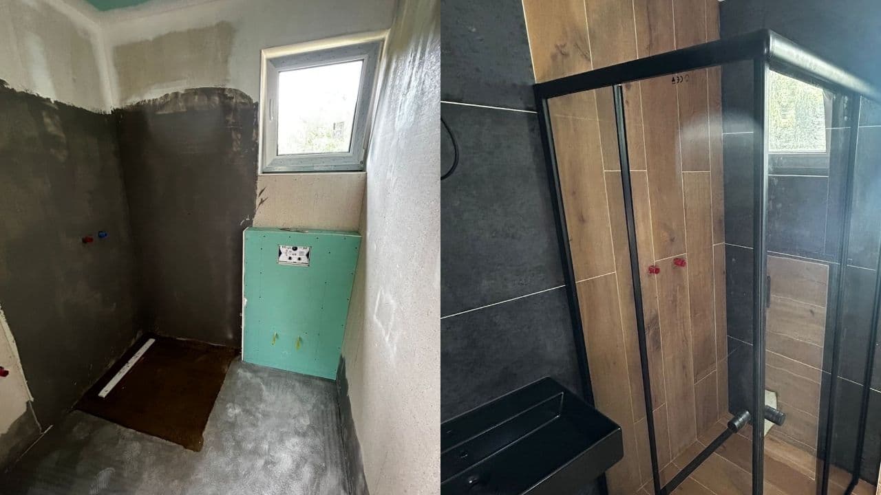 Professional rekonstrukce koupelny project completed by Adam verified tradespeople