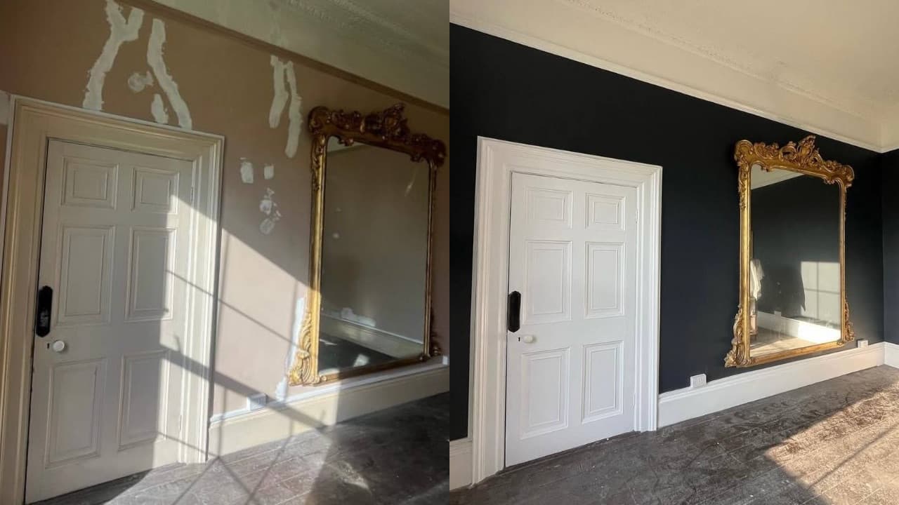 Professional elegant wall painting in manchester project completed by Adam verified tradespeople