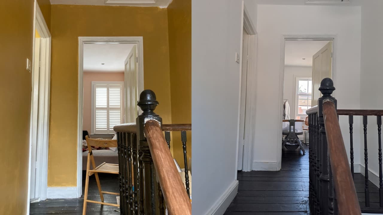 Professional hallway painting in leeds project completed by Adam verified tradespeople